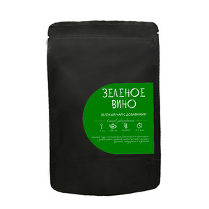Зеленое вино, чай зеленый ароматизированный, 60 г